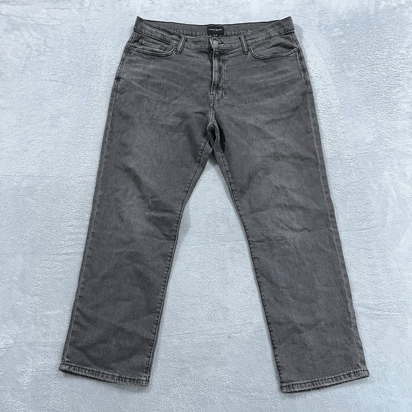 Lucky Brand Jeans Mens 36x30 Gray 363 Vintage Straight Western‎ Grunge Denim
